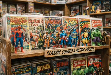 Comics books and action figures