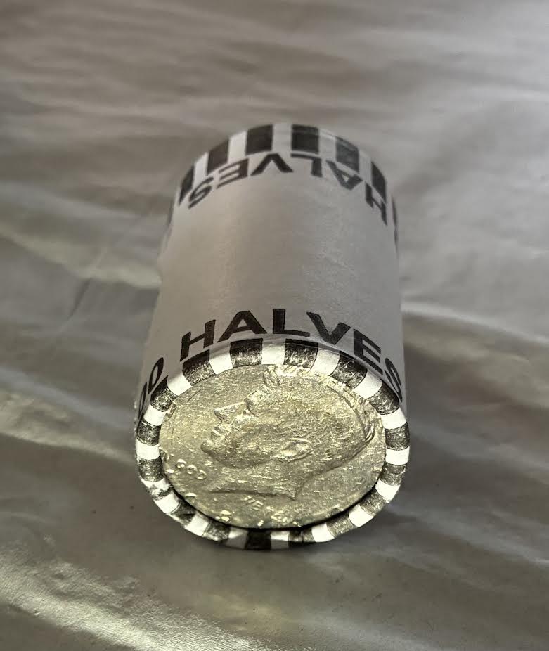 US Kennedy Half Dollar Unsearched Bank Rolls 1 roll 20 coins
