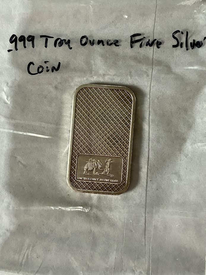 1 Troy Ounce .999 Fine Silver Bullion Bar