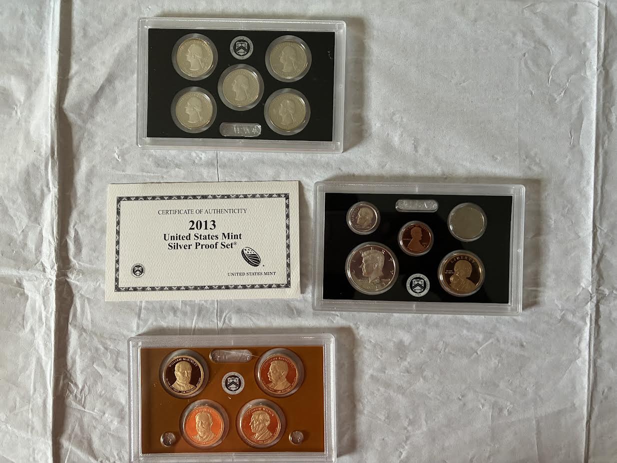 2013 United States Mint Silver Proof Set – 14 Coins with Certificate of Authenticity