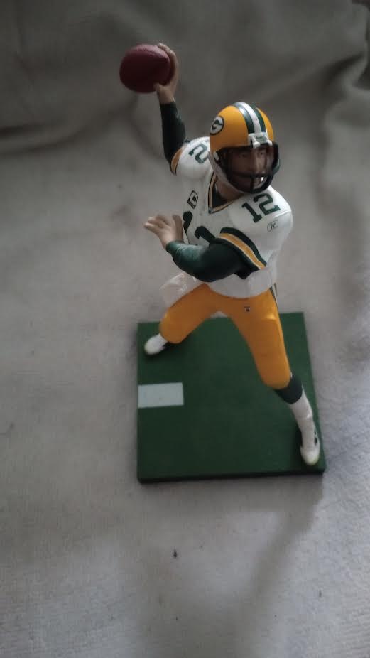 McFarlane Toys Aaron Rodgers #12 Green Bay Packers Action Figure - throwing pose