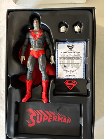 McFarlane Toys DC Multiverse Superman Black & White Gold Label Accent Edition