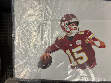 Patrick Mahomes #15 Kansas City Chiefs Limited Edition Artwork by Mike Fallier 19" x 13" #43/300