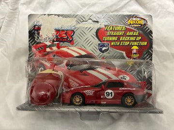 Nkok Super R/C Dodge Viper #91 red racing car new in original packaging