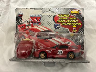 Nkok Super R/C Dodge Viper #91 red racing car new in original packaging